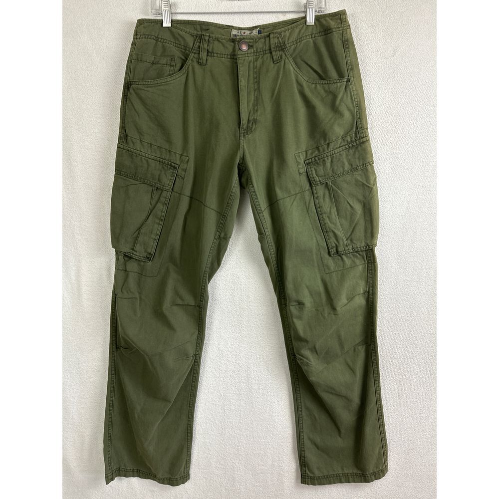 Shine Pants Men's Size 33 Cargo Style Army Denim Tailoring‎